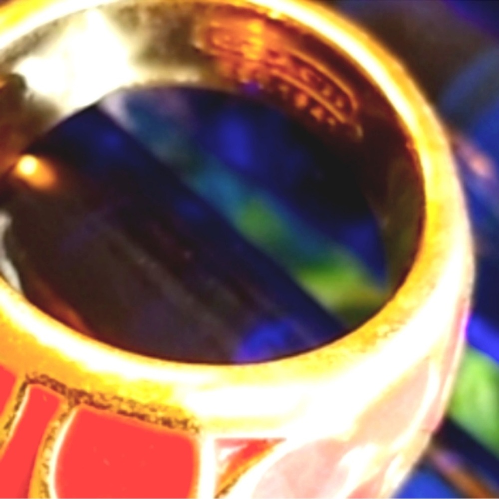 COACH Coral Enamel Logo C Bubble Retro
Ring - Picture 5 of 7